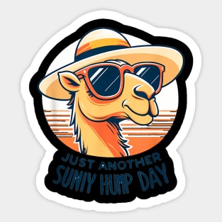 Another Sunny Hump Day A  Camel Sticker